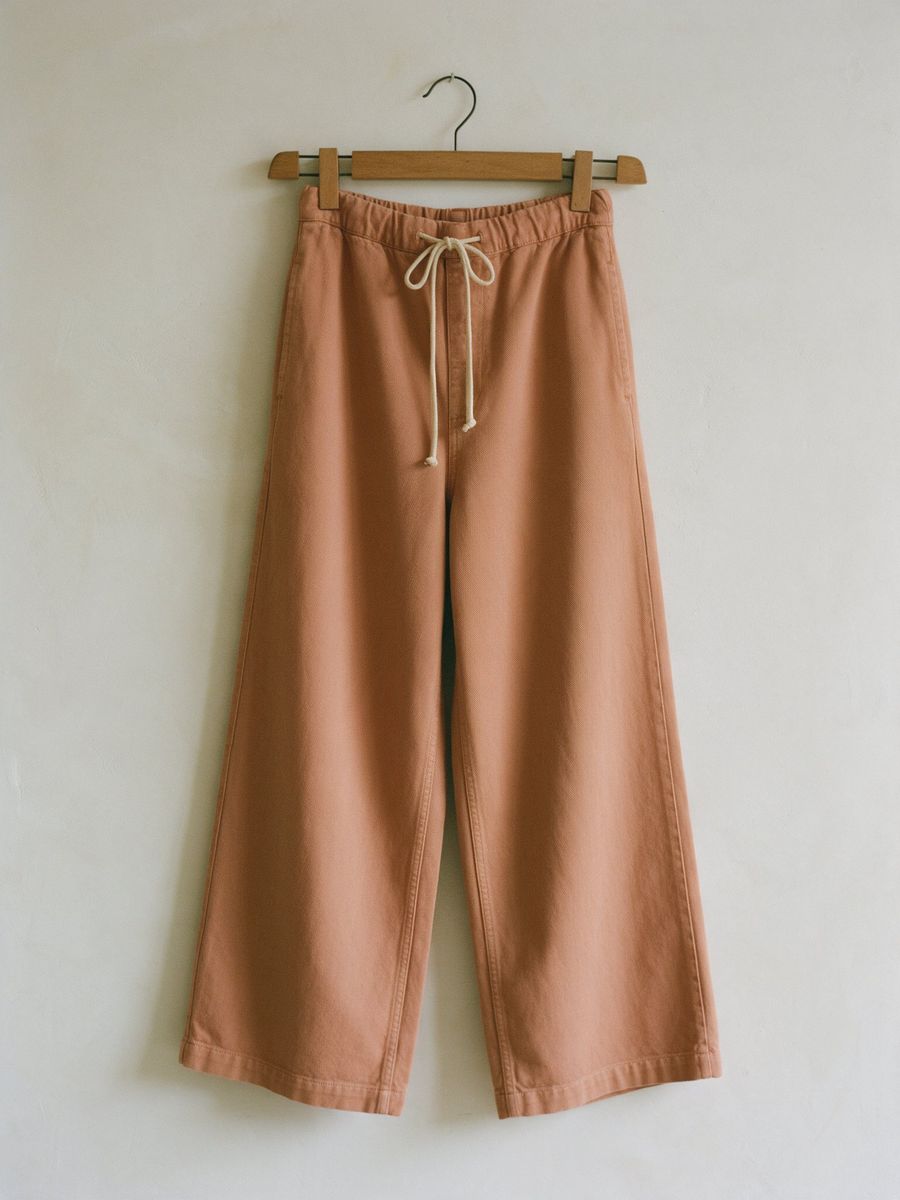 Dune Wide-Leg Trouser in clay