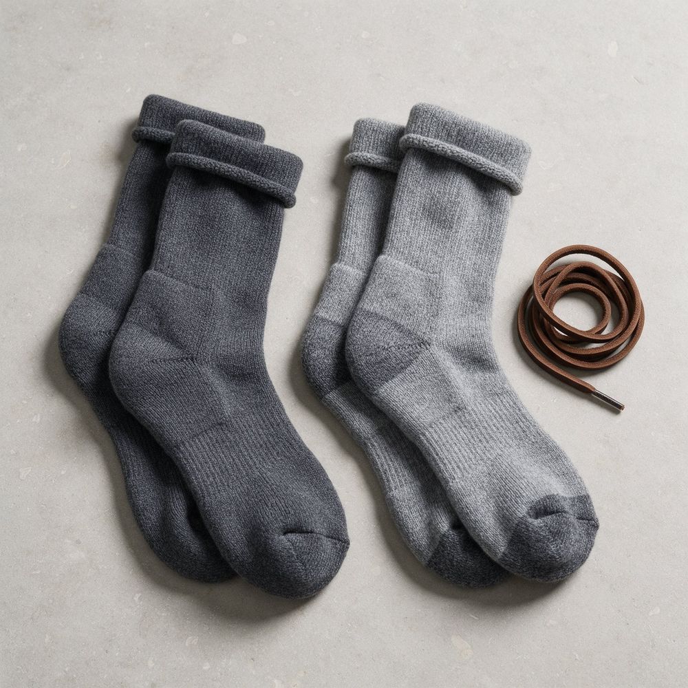 Cushioned walking socks