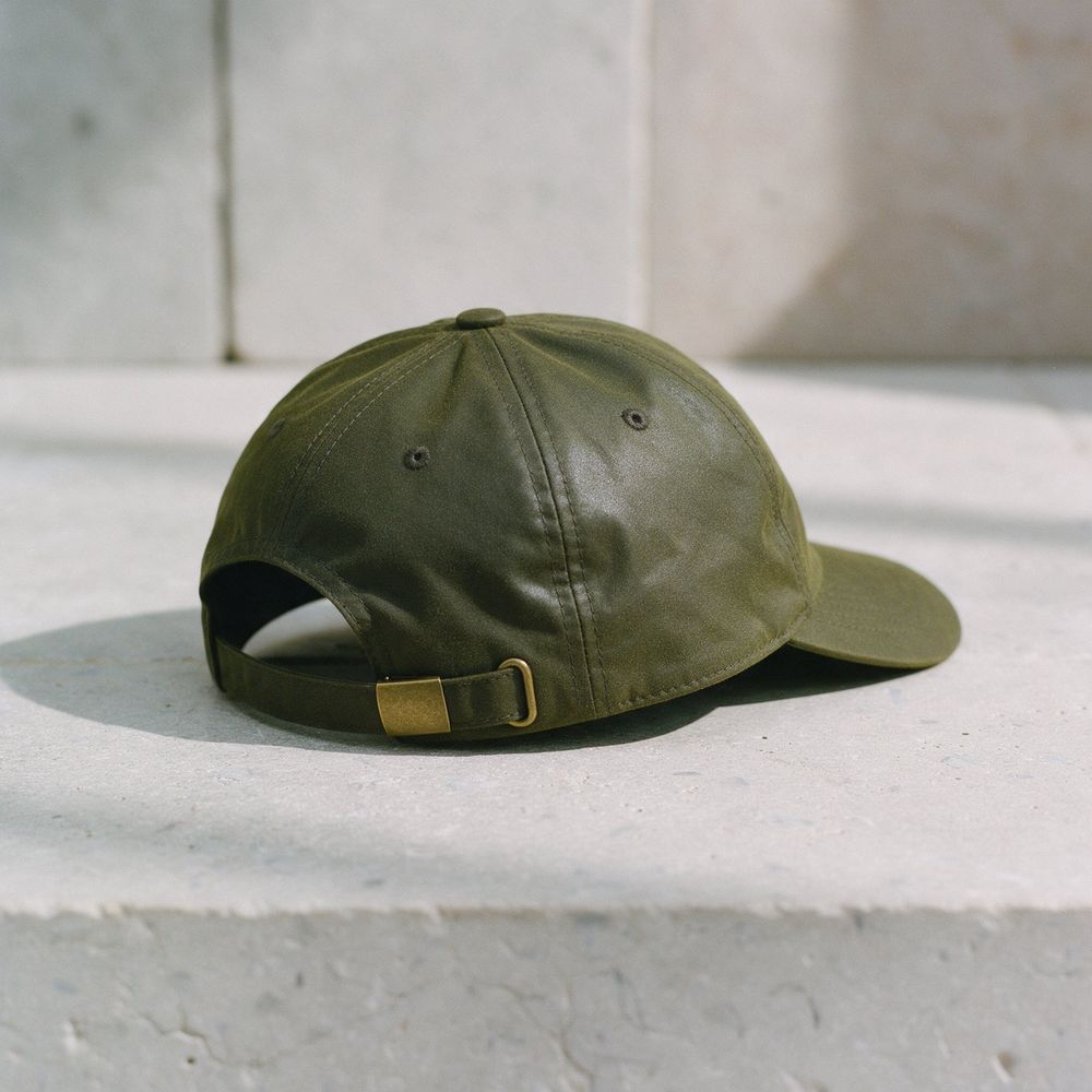 Waxed cotton cap
